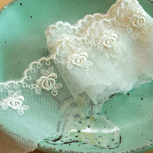 5cm Breite 2 Yard Bunt Vintage Rosen Stickerei Spitze Tüllstoff,Spitzenband Spitzenborte Dekoband Spitzenbordüre Spitze Geschenkband Zierband für Hochzeit DIY Basteln Kleidung Nähen,Aprikose 5cm Breite 2 Yard Bunt Vintage Rosen Stickerei Spitze Tüllstoff,Spitzenband Spitzenborte Dekoband Spitzenbordüre Spitze Geschenkband Zierband für Hochzeit DIY Basteln Kleidung Nähen,Aprikose von Wambere