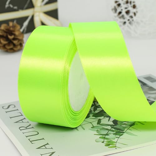 5cm x 22M Band Satinband Geschenkband Schleifenband Ribbon Satinbänder Stoffband Dekoband für DIY Basteln Geschenkverpackung Hochzeit Party Geburtstag Weihnachten Dekoration,Leuchtendes Grün 5cm x 22M Band Satinband Geschenkband Schleifenband Ribbon Satinbänder Stoffband Dekoband für DIY Basteln Geschenkverpackung Hochzeit Party Geburtstag Weihnachten Dekoration,Leuchtendes Grün von Wambere