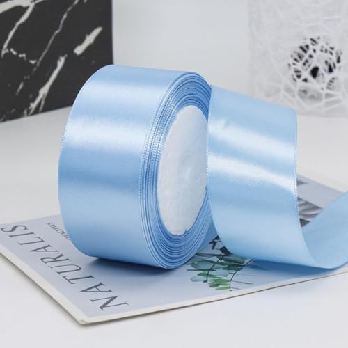 5cm x 22M Band Satinband Schleifenband Geschenkband Ribbon Satinbänder Stoffband Dekoband für DIY Basteln Geschenkverpackung Hochzeit Party Geburtstag Weihnachten Dekoration,Blau 5cm x 22M Band Satinband Schleifenband Geschenkband Ribbon Satinbänder Stoffband Dekoband für DIY Basteln Geschenkverpackung Hochzeit Party Geburtstag Weihnachten Dekoration,Blau von Wambere