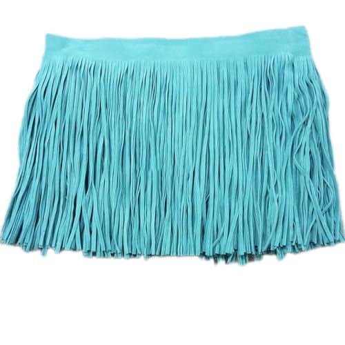 5m×15cm Fransenborte Wildleder-Quastenband Wildlederimitat Fransenverzierung Fransenbordüre Fransenband Dekoband Quaste Fransen-Borten Bänder,für DIY Basteln Nähen Kleiderdekoration,Helles Seeblau 5m×15cm Fransenborte Wildleder-Quastenband Wildlederimitat Fransenverzierung Fransenbordüre Fransenband Dekoband Quaste Fransen-Borten Bänder,für DIY Basteln Nähen Kleiderdekoration,Helles Seeblau von Wambere