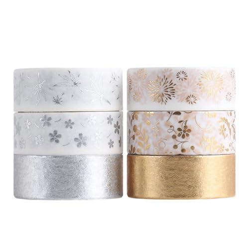 6 Rollen 2m x 15mm Bunt Washi Tape Selbstklebendes Klebeband Washi Klebeband Zierband Bastelband Dekoratives Klebeband für DIY Handwerk Scrapbooking Bullet Tagebuch Geschenkverpackung 6 Rollen 2m x 15mm Bunt Washi Tape Selbstklebendes Klebeband Washi Klebeband Zierband Bastelband Dekoratives Klebeband für DIY Handwerk Scrapbooking Bullet Tagebuch Geschenkverpackung von Wambere