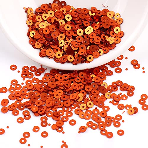 6000 Stück Pailetten kit paietten Pailletten basteln Lose Pailletten Cup Schillernde Spangles für DIY Kunsthandwerk Herstellung Nähen Aufkleben Auffädeln Glänzende Dekorative Hochzeit 3 mm,Orange 6000 Stück Pailetten kit paietten Pailletten basteln Lose Pailletten Cup Schillernde Spangles für DIY Kunsthandwerk Herstellung Nähen Aufkleben Auffädeln Glänzende Dekorative Hochzeit 3 mm,Orange von Wambere