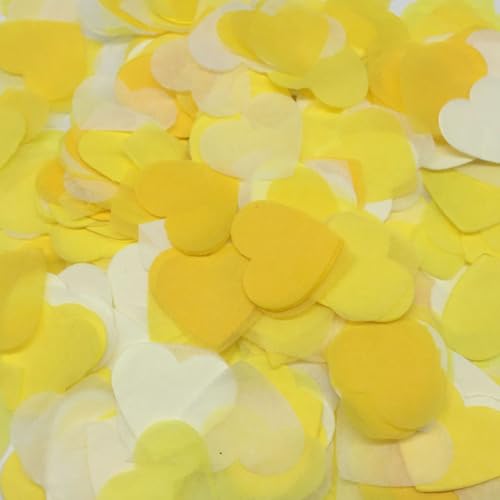 60g Bunt Papier Herz Konfetti Streudeko Herzförmige Konfetti Geburtstag Deko Papier Konfetti Tischdekoration Luftballons Korationen Hochzeit Party Babydusche Valentinstag,Gelb 60g Bunt Papier Herz Konfetti Streudeko Herzförmige Konfetti Geburtstag Deko Papier Konfetti Tischdekoration Luftballons Korationen Hochzeit Party Babydusche Valentinstag,Gelb von Wambere