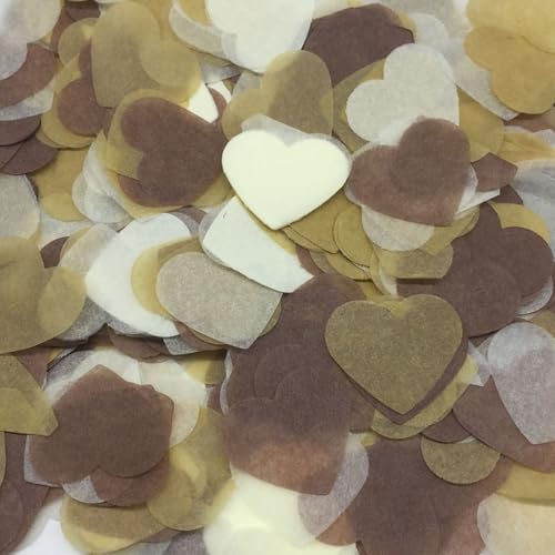 60g Bunt Papier Herz Konfetti Streudeko Herzförmige Konfetti Geburtstag Deko Papier Konfetti Tischdekoration Luftballons Korationen Hochzeit Party Babydusche Valentinstag,Kaffeebraun 60g Bunt Papier Herz Konfetti Streudeko Herzförmige Konfetti Geburtstag Deko Papier Konfetti Tischdekoration Luftballons Korationen Hochzeit Party Babydusche Valentinstag,Kaffeebraun von Wambere