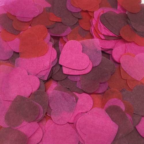 60g Bunt Papier Herz Konfetti Streudeko Herzförmige Konfetti Geburtstag Deko Papier Konfetti Tischdekoration Luftballons Korationen Hochzeit Party Babydusche Valentinstag,Rosé Weinrot 60g Bunt Papier Herz Konfetti Streudeko Herzförmige Konfetti Geburtstag Deko Papier Konfetti Tischdekoration Luftballons Korationen Hochzeit Party Babydusche Valentinstag,Rosé Weinrot von Wambere
