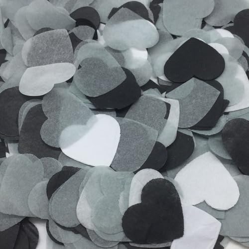 60g Bunt Papier Herz Konfetti Streudeko Herzförmige Konfetti Geburtstag Deko Papier Konfetti Tischdekoration Luftballons Korationen Hochzeit Party Babydusche Valentinstag,Schwarz Weiß Grau 60g Bunt Papier Herz Konfetti Streudeko Herzförmige Konfetti Geburtstag Deko Papier Konfetti Tischdekoration Luftballons Korationen Hochzeit Party Babydusche Valentinstag,Schwarz Weiß Grau von Wambere