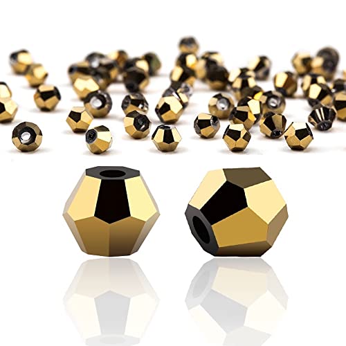 720 Stück 3mm Kristall Glas Perlen Facettierte Glasperle Kügelchen Bunte Glasperlen Runde Kunstperlen Mehrfarbig Sortierte Perlen Gemischt Bastelperlen für Handwerk Armband Schmuck,Dunkles Gold 720 Stück 3mm Kristall Glas Perlen Facettierte Glasperle Kügelchen Bunte Glasperlen Runde Kunstperlen Mehrfarbig Sortierte Perlen Gemischt Bastelperlen für Handwerk Armband Schmuck,Dunkles Gold von Wambere