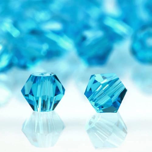 720 Stück 4mm Kristall Glas Perlen Facettierte Glasperle Kügelchen Bunte Glasperlen Runde Kunstperlen Mehrfarbig Sortierte Perlen Gemischt Bastelperlen für Handwerk Armband Schmuck,Königsblau von Wambere