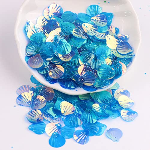 720 Stück Shell Pailletten,Shell Form Pailletten basteln Lose Pailletten Cup Schillernde Spangles Handgemachte DIY Kreative Farbe Perlen Pailletten für Handwerk Hochzeitsdekoration 13mm,Blauer See 720 Stück Shell Pailletten,Shell Form Pailletten basteln Lose Pailletten Cup Schillernde Spangles Handgemachte DIY Kreative Farbe Perlen Pailletten für Handwerk Hochzeitsdekoration 13mm,Blauer See von Wambere