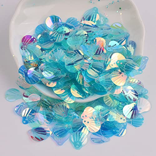 720 Stück Shell Pailletten,Shell Form Pailletten basteln Lose Pailletten Cup Schillernde Spangles Handgemachte DIY Kreative Farbe Perlen Pailletten für Handwerk Hochzeitsdekoration 13mm,Hellblau 720 Stück Shell Pailletten,Shell Form Pailletten basteln Lose Pailletten Cup Schillernde Spangles Handgemachte DIY Kreative Farbe Perlen Pailletten für Handwerk Hochzeitsdekoration 13mm,Hellblau von Wambere