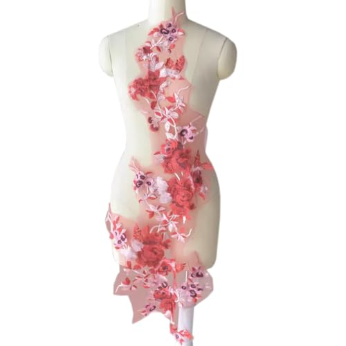 94x44cm Gestickte Spitzenapplikation 3D Stickerei Spitze Applikation Blumen Spitze Patch Lace Applique Applikationsaufnäher Nähaufnäher für DIY Handwerk Basteln Kleidungsdekoration,Rot 94x44cm Gestickte Spitzenapplikation 3D Stickerei Spitze Applikation Blumen Spitze Patch Lace Applique Applikationsaufnäher Nähaufnäher für DIY Handwerk Basteln Kleidungsdekoration,Rot von Wambere
