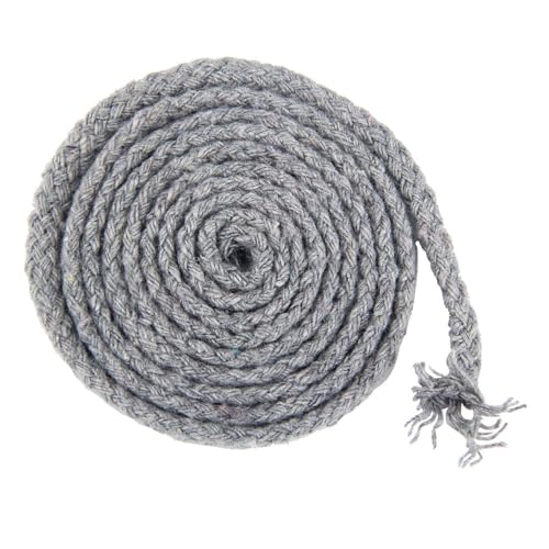 Baumwollgarn Makramee,5mm x 10m Premium Baumwolle Makramee Garn Baumwollkordel Natur 5mm Baumwollseil Bunte Baumwoll-für Basteln Stricken Boho Deko Wandbehang Dekoration,Hellgrau Baumwollgarn Makramee,5mm x 10m Premium Baumwolle Makramee Garn Baumwollkordel Natur 5mm Baumwollseil Bunte Baumwoll-für Basteln Stricken Boho Deko Wandbehang Dekoration,Hellgrau von Wambere