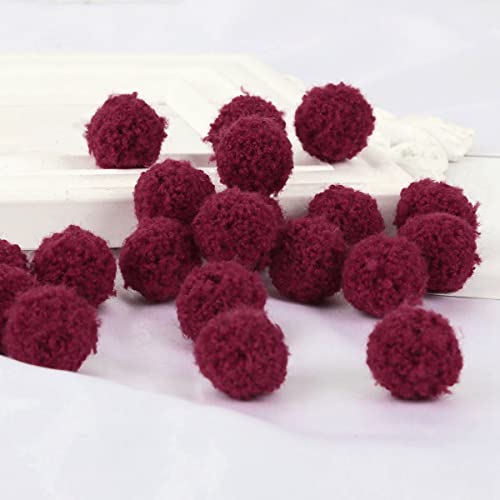 Bunte Pompons zum Basteln Bunte Filzkugeln Pompons Bälle Basteln Pompon Mini Pom Pom Bommeln Bälle für Schmuck DIY Heimdekorationen und Erwachsene,DIY Kreative Handwerk,Dunkelrot 15mm50Stück Bunte Pompons zum Basteln Bunte Filzkugeln Pompons Bälle Basteln Pompon Mini Pom Pom Bommeln Bälle für Schmuck DIY Heimdekorationen und Erwachsene,DIY Kreative Handwerk,Dunkelrot 15mm50Stück von Wambere