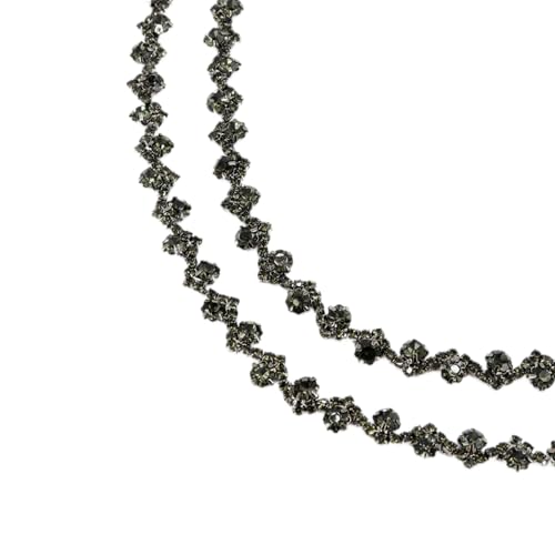 Ca. 85-90cm Strasskette Strassborte Funkelnde Kristall Strass Klauen Kettenbesatz Kristall Strassband Chain Rhinestone Chain für Nähen DIY Basteln Schmuckherstellung Kleidungsdekoration,Schwarz Ca. 85-90cm Strasskette Strassborte Funkelnde Kristall Strass Klauen Kettenbesatz Kristall Strassband Chain Rhinestone Chain für Nähen DIY Basteln Schmuckherstellung Kleidungsdekoration,Schwarz von Wambere