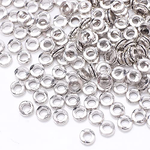 Ca.100 Stück Zwischenperlen,Antik Silber European Beads Metallperlen Perlenkappen Perlen für Armbänder zum Basteln Bastelperlen Set mit Loch zum Auffädeln Schmuckzubehör,Silber N Ca.100 Stück Zwischenperlen,Antik Silber European Beads Metallperlen Perlenkappen Perlen für Armbänder zum Basteln Bastelperlen Set mit Loch zum Auffädeln Schmuckzubehör,Silber N von Wambere