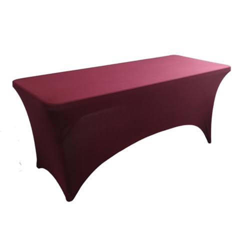 Elastische Tischdecke,Quadratische Tischtuch,Elastisch Biertischhussen Strechhussen Stretch Stehtisch Hussen für Restaurant Hochzeit Party Geburtstag Bankett Dekoration,Kastanienrot,122x65x75cm Elastische Tischdecke,Quadratische Tischtuch,Elastisch Biertischhussen Strechhussen Stretch Stehtisch Hussen für Restaurant Hochzeit Party Geburtstag Bankett Dekoration,Kastanienrot,122x65x75cm von Wambere