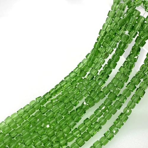 Facettierte Glasperle Kügelchen Kristall Glas Perlen Bunte Glasperlen Quadrat Simulierter Kristall Perlen für Handwerk Armband Schmuck Ringen Halsketten Geschenk,Hellgrün 8mm 100Stück Facettierte Glasperle Kügelchen Kristall Glas Perlen Bunte Glasperlen Quadrat Simulierter Kristall Perlen für Handwerk Armband Schmuck Ringen Halsketten Geschenk,Hellgrün 8mm 100Stück von Wambere