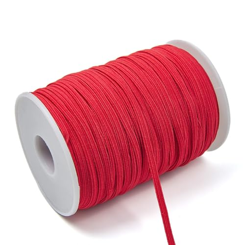 Gummiband Elastisches Band,Gummiband zum Nähen Flaches Gummiband Gummizug Einfassband Elastic Band Elastisches Farbband für DIY Handwerk Basteln Kleidungsdekoration,Rot,3mmx90m Gummiband Elastisches Band,Gummiband zum Nähen Flaches Gummiband Gummizug Einfassband Elastic Band Elastisches Farbband für DIY Handwerk Basteln Kleidungsdekoration,Rot,3mmx90m von Wambere