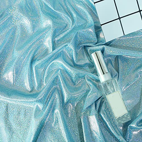 Lasertuch,Lasergestrickter Stoff,Bunte Strickware,Glanz Satin Modestoff Dekostoff Kostümstoff Stoffe zum Nähen Meterware Dekorieren,Hintergrundstoff für Bühnenkostüme,DIY Nähmuster,blauer See100x150cm Lasertuch,Lasergestrickter Stoff,Bunte Strickware,Glanz Satin Modestoff Dekostoff Kostümstoff Stoffe zum Nähen Meterware Dekorieren,Hintergrundstoff für Bühnenkostüme,DIY Nähmuster,blauer See100x150cm von Wambere