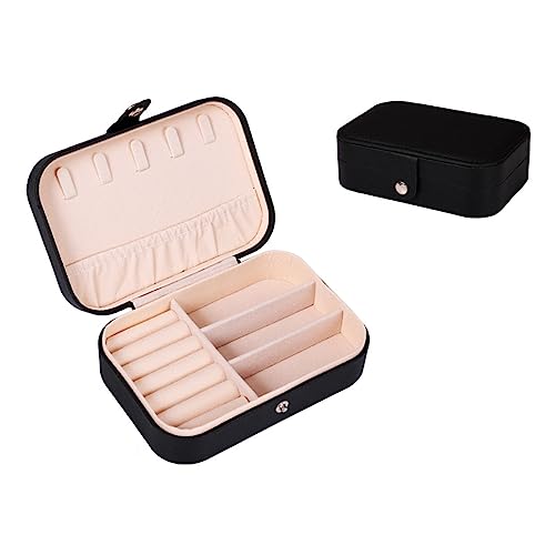 Schmuckkasten,Schmuckkästchen Klein Reise für Damen Mädchen, Schmuckschatulle Schmuck-Organizer Schmuckbox Jewelry Box Schmuckaufbewahrung für Ringe, Ohrringe, Halskette,einschichtig Schwarz A Schmuckkasten,Schmuckkästchen Klein Reise für Damen Mädchen, Schmuckschatulle Schmuck-Organizer Schmuckbox Jewelry Box Schmuckaufbewahrung für Ringe, Ohrringe, Halskette,einschichtig Schwarz A von Wambere