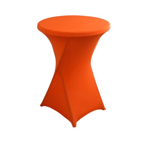 Stretch Stehtischhussen,Stretch-Tischdecke mit Fußtaschen Spandex Elastische Cocktail Tischdecken Verstärkung im Fußbereich für Hochzeit Geburtstagsfeiern Bankett Heim Dekor 60x110cm,Orange Stretch Stehtischhussen,Stretch-Tischdecke mit Fußtaschen Spandex Elastische Cocktail Tischdecken Verstärkung im Fußbereich für Hochzeit Geburtstagsfeiern Bankett Heim Dekor 60x110cm,Orange von Wambere