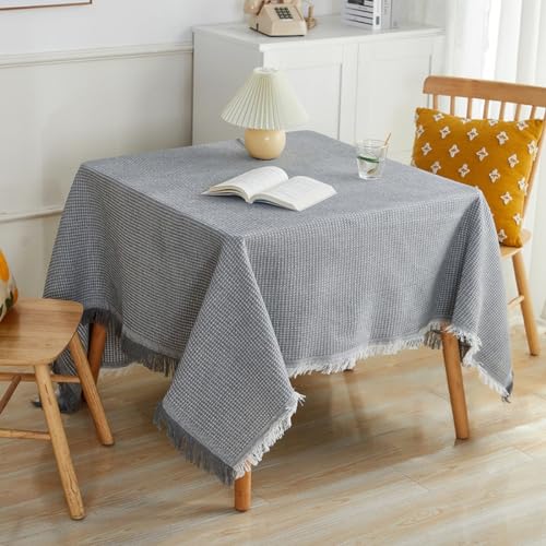 Tischdecken aus Baumwolle und Leinen Quasten Tischdecke Tischtuch Abwaschbar Rutschfest Staubdicht Couchtisch Table Cloth Speisetisch für Küche Hochzeit Party Tischdekoration,Grau weiß,90x150cm Tischdecken aus Baumwolle und Leinen Quasten Tischdecke Tischtuch Abwaschbar Rutschfest Staubdicht Couchtisch Table Cloth Speisetisch für Küche Hochzeit Party Tischdekoration,Grau weiß,90x150cm von Wambere