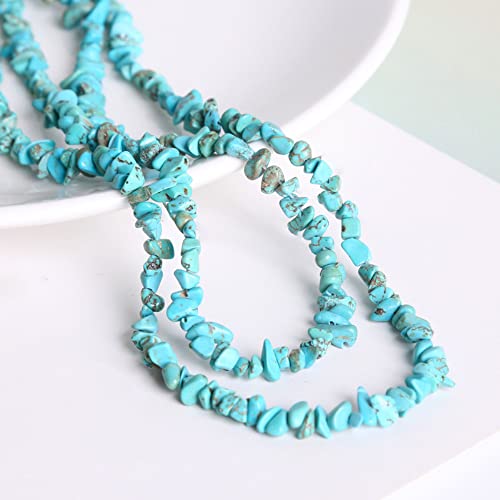 Unregelmäßige Stein-Perlen, natürliche Edelstein-Perlen,Naturform Edelsteine Perlen Halbedelsteine mit Loch zum Schmuck Basteln Auffädeln DIY Ohrringe Armbänder Ketten Länge 87cm,Blau Unregelmäßige Stein-Perlen, natürliche Edelstein-Perlen,Naturform Edelsteine Perlen Halbedelsteine mit Loch zum Schmuck Basteln Auffädeln DIY Ohrringe Armbänder Ketten Länge 87cm,Blau von Wambere