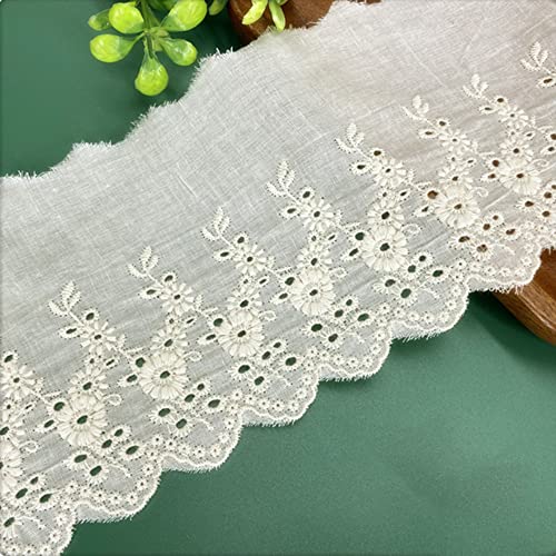Vintage Hohle Stickerei Baumwolle Spitzenband Dekoband Zierband Spitzenstoff Spitzenborte Borte für Nähen Handwerk Weihnachtsdekoration Hochzeit Vorhang Deko Geschenkbox 11cmx1Yard,Aprikose Vintage Hohle Stickerei Baumwolle Spitzenband Dekoband Zierband Spitzenstoff Spitzenborte Borte für Nähen Handwerk Weihnachtsdekoration Hochzeit Vorhang Deko Geschenkbox 11cmx1Yard,Aprikose von Wambere