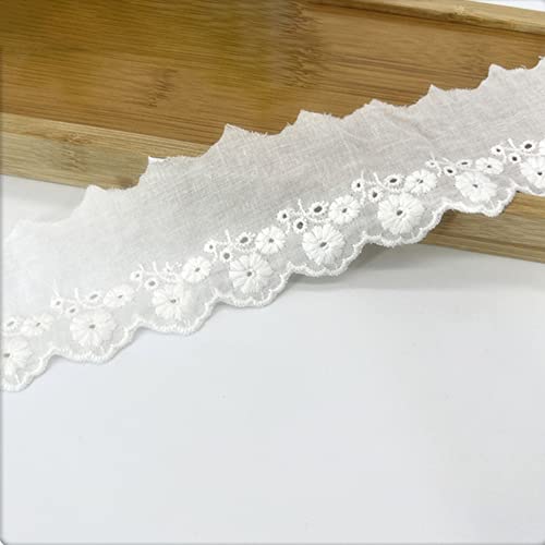 Vintage Rosenstickerei Baumwolle Spitzenband Dekoband Zierband Spitzenstoff Spitzenborte Häkel-Borte für Nähen Handwerk Weihnachtsdekoration Hochzeit Vorhang Deko Geschenkbox 35mmx2Yard,Weiss Vintage Rosenstickerei Baumwolle Spitzenband Dekoband Zierband Spitzenstoff Spitzenborte Häkel-Borte für Nähen Handwerk Weihnachtsdekoration Hochzeit Vorhang Deko Geschenkbox 35mmx2Yard,Weiss von Wambere