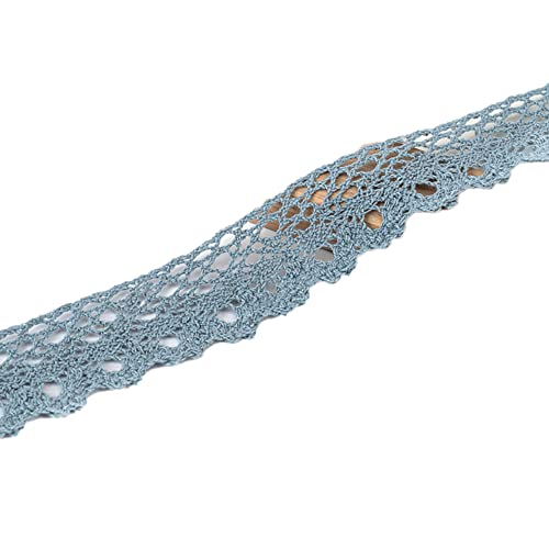 Vintage Spitzenband Borte aus Baumwolle Dekoband Zierband Spitzenstoff Spitzenborte Häkel-Borte Nähen Handwerk Weihnachtsdekoration Hochzeit Vorhang Deko Scrapbooking Geschenkbox Graublau 3cmx10m Vintage Spitzenband Borte aus Baumwolle Dekoband Zierband Spitzenstoff Spitzenborte Häkel-Borte Nähen Handwerk Weihnachtsdekoration Hochzeit Vorhang Deko Scrapbooking Geschenkbox Graublau 3cmx10m von Wambere