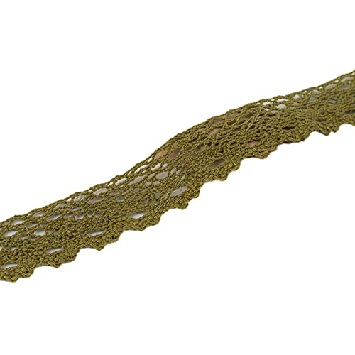Vintage Spitzenband Borte aus Baumwolle Dekoband Zierband Spitzenstoff Spitzenborte Häkel-Borte für Nähen Handwerk Weihnachtsdekoration Hochzeit Vorhang Deko Scrapbooking Geschenkbox Grün 3cmx5m Vintage Spitzenband Borte aus Baumwolle Dekoband Zierband Spitzenstoff Spitzenborte Häkel-Borte für Nähen Handwerk Weihnachtsdekoration Hochzeit Vorhang Deko Scrapbooking Geschenkbox Grün 3cmx5m von Wambere