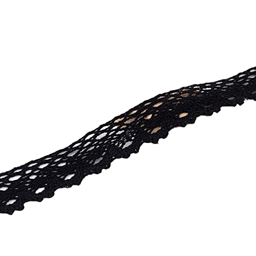 Vintage Spitzenband Borte aus Baumwolle Dekoband Zierband Spitzenstoff Spitzenborte Häkel-Borte für Nähen Handwerk Weihnachtsdekoration Hochzeit Vorhang Deko Scrapbooking Geschenkbox Schwarz 3cmx5m Vintage Spitzenband Borte aus Baumwolle Dekoband Zierband Spitzenstoff Spitzenborte Häkel-Borte für Nähen Handwerk Weihnachtsdekoration Hochzeit Vorhang Deko Scrapbooking Geschenkbox Schwarz 3cmx5m von Wambere