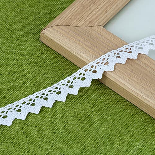 Vintage Spitzenband Borte aus Baumwolle Dekoband Zierband Spitzenstoff Spitzenborte Häkel-Borte für Nähen Handwerk Weihnachtsdekoration Hochzeit Vorhang Deko Scrapbooking Geschenkbox Weiß 1.5cmx5m Vintage Spitzenband Borte aus Baumwolle Dekoband Zierband Spitzenstoff Spitzenborte Häkel-Borte für Nähen Handwerk Weihnachtsdekoration Hochzeit Vorhang Deko Scrapbooking Geschenkbox Weiß 1.5cmx5m von Wambere