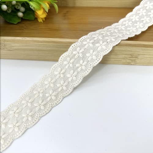 Vintage Spitzenband aus Baumwolle Borte Dekoband Zierband Spitzenstoff Spitzenborte Häkel-Borte für Nähen Handwerk Weihnachtsdekoration Hochzeit Vorhang Deko Geschenkbox 3cmx2Yard,Aprikose Vintage Spitzenband aus Baumwolle Borte Dekoband Zierband Spitzenstoff Spitzenborte Häkel-Borte für Nähen Handwerk Weihnachtsdekoration Hochzeit Vorhang Deko Geschenkbox 3cmx2Yard,Aprikose von Wambere