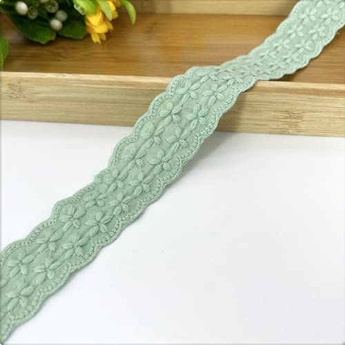 Vintage Spitzenband aus Baumwolle Borte Dekoband Zierband Spitzenstoff Spitzenborte Häkel-Borte für Nähen Handwerk Weihnachtsdekoration Hochzeit Vorhang Deko Geschenkbox 3cmx2Yard,Grün Vintage Spitzenband aus Baumwolle Borte Dekoband Zierband Spitzenstoff Spitzenborte Häkel-Borte für Nähen Handwerk Weihnachtsdekoration Hochzeit Vorhang Deko Geschenkbox 3cmx2Yard,Grün von Wambere