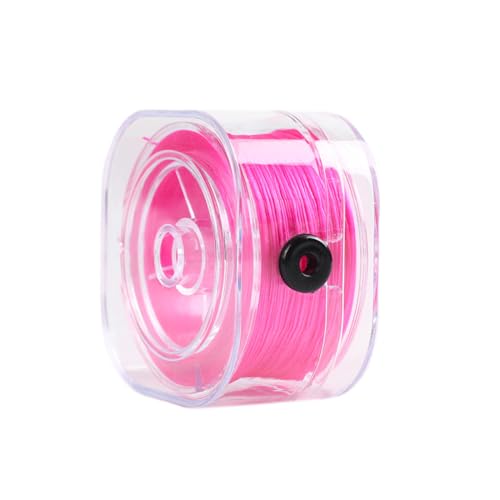 Wambere 0.7mm x 90m Elastische Schmuckfaden,Bunter Elastischer Faden Perlonfaden Gummiband Armbänderfaden Armband Schmuckfaden Bastelfaden für DIY Kunsthandwerk Schmuckherstellung,Helles Rosenrot von Wambere