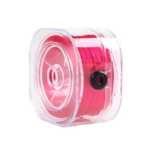 Wambere 0.7mm x 90m Elastische Schmuckfaden,Bunter Elastischer Faden Perlonfaden Gummiband Armbänderfaden Armband Schmuckfaden Bastelfaden für DIY Kunsthandwerk Schmuckherstellung,Rosenrot von Wambere