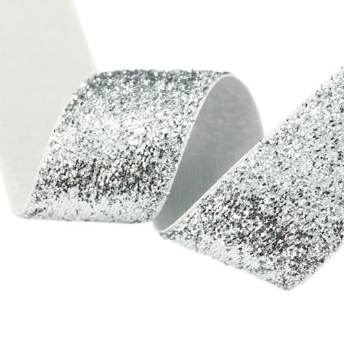 Wambere 1 Roll 22 Meter Satinband,12mm Glitzer Dekoration Geschenkband Hochzeit Stoffband Schleifenband Breit Taufe und Geburtstag für Hochzeit DIY Dekoration Geschenke Hochzeitsdekoration,Silber Wambere 1 Roll 22 Meter Satinband,12mm Glitzer Dekoration Geschenkband Hochzeit Stoffband Schleifenband Breit Taufe und Geburtstag für Hochzeit DIY Dekoration Geschenke Hochzeitsdekoration,Silber von Wambere