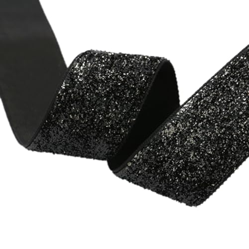 Wambere 1 Roll 22 Meter Satinband,20mm Glitzer Dekoration Geschenkband Hochzeit Stoffband Schleifenband Breit Taufe und Geburtstag für Hochzeit DIY Dekoration Geschenke Hochzeitsdekoration,Schwarz Wambere 1 Roll 22 Meter Satinband,20mm Glitzer Dekoration Geschenkband Hochzeit Stoffband Schleifenband Breit Taufe und Geburtstag für Hochzeit DIY Dekoration Geschenke Hochzeitsdekoration,Schwarz von Wambere