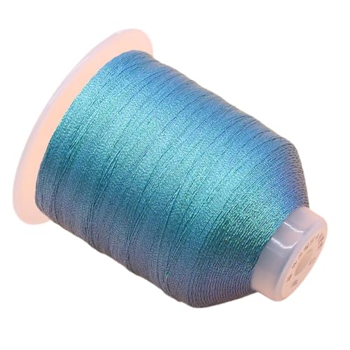 Wambere 1 Rolle Metallic Kordel Bunte Schnur Garn zum Aufreihen von Perlen Perlenfaden für Geschenke Schmuck DIY Kunsthandwerk Geschenkverpackung Hochzeit Weihnachts Dekoration,Grün,0.45mm von Wambere