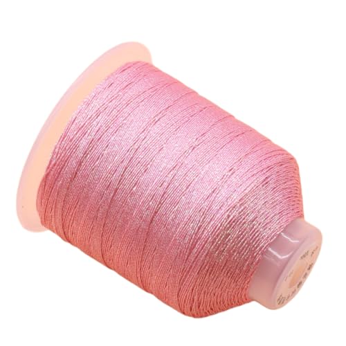 Wambere 1 Rolle Metallic Kordel Bunte Schnur Garn zum Aufreihen von Perlen Perlenfaden für Geschenke Schmuck DIY Kunsthandwerk Geschenkverpackung Hochzeit Weihnachts Dekoration,Hellrosa,0.5mm Wambere 1 Rolle Metallic Kordel Bunte Schnur Garn zum Aufreihen von Perlen Perlenfaden für Geschenke Schmuck DIY Kunsthandwerk Geschenkverpackung Hochzeit Weihnachts Dekoration,Hellrosa,0.5mm von Wambere