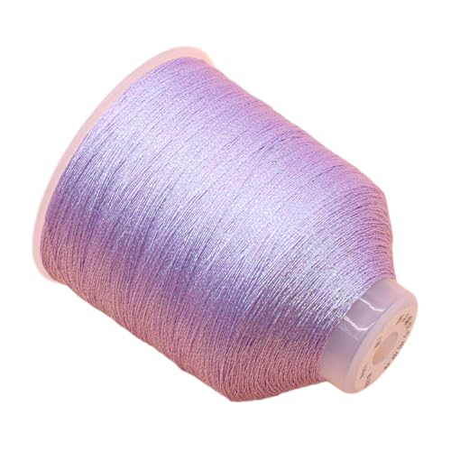 Wambere 1 Rolle Metallic Kordel Bunte Schnur Garn zum Aufreihen von Perlen Perlenfaden für Geschenke Schmuck DIY Kunsthandwerk Geschenkverpackung Hochzeit Weihnachts Dekoration,Lila,0.32mm von Wambere