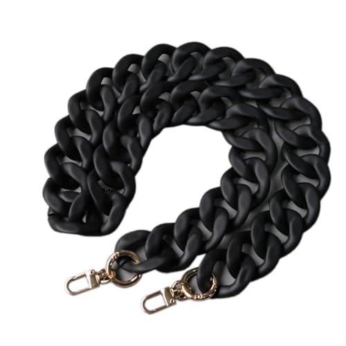 Wambere 1 Stück 85cm Acryl Taschenkette Beutelkette Schulterriemen Kette Trageriemen Bag Chain Tasche Kettenriemen mit Metallschnallen für DIY Taschenzubehör Geldbörsen Handtasche Ersatzkett,Schwarz Wambere 1 Stück 85cm Acryl Taschenkette Beutelkette Schulterriemen Kette Trageriemen Bag Chain Tasche Kettenriemen mit Metallschnallen für DIY Taschenzubehör Geldbörsen Handtasche Ersatzkett,Schwarz von Wambere