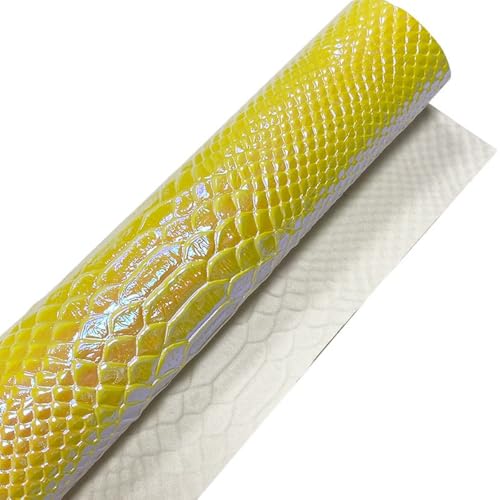 Wambere 1 Stück Größe 30 x 135 cm Kunstleder,PU-Kunstleder,Kunstleder Bezugstoff,Farbenfroh Kunstlederbögen,Leder mit Schlangenmuster,für Ohrringe,Haarschleifen und DIY-Projekte,Stuhl,Möbel,Gelb Wambere 1 Stück Größe 30 x 135 cm Kunstleder,PU-Kunstleder,Kunstleder Bezugstoff,Farbenfroh Kunstlederbögen,Leder mit Schlangenmuster,für Ohrringe,Haarschleifen und DIY-Projekte,Stuhl,Möbel,Gelb von Wambere
