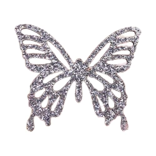 Wambere 10 Stück 3,5cm Schmetterling Aufkleber Patches Glitzernde Schmetterling Stoffaufkleber Patches Flicken Applikationen zum Aufnähen für DIY Kunsthandwerk Haarschmuck Kleidungsdekoration,Silber Wambere 10 Stück 3,5cm Schmetterling Aufkleber Patches Glitzernde Schmetterling Stoffaufkleber Patches Flicken Applikationen zum Aufnähen für DIY Kunsthandwerk Haarschmuck Kleidungsdekoration,Silber von Wambere