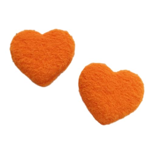 Wambere 10 Stück 4.5cm x 4cm Plüsch Herzförmig Patches Gestrickte Herz Gestickte Applikationen zum Aufnähen für DIY Kunsthandwerk Kopfbedeckung Haarschmuck Tasche Kleidungsdekoration,Orange Wambere 10 Stück 4.5cm x 4cm Plüsch Herzförmig Patches Gestrickte Herz Gestickte Applikationen zum Aufnähen für DIY Kunsthandwerk Kopfbedeckung Haarschmuck Tasche Kleidungsdekoration,Orange von Wambere