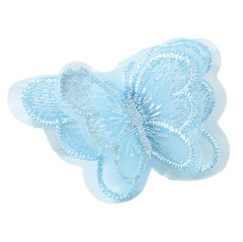Wambere 10 Stück Breite 4.5 cm Doppellagiger Organza 3D Schmetterling Patches Gestickte Schmetterling Spitzenapplikation Applikationen zum Aufnähen für DIY Haarschmuck Hochzeit Kleiderdekoration,Blau Wambere 10 Stück Breite 4.5 cm Doppellagiger Organza 3D Schmetterling Patches Gestickte Schmetterling Spitzenapplikation Applikationen zum Aufnähen für DIY Haarschmuck Hochzeit Kleiderdekoration,Blau von Wambere
