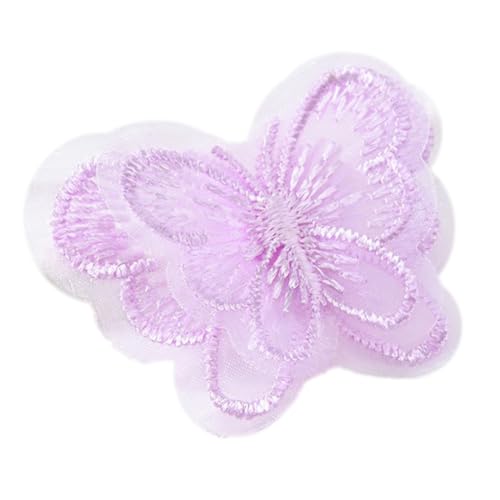 Wambere 10 Stück Breite 4.5 cm Doppellagiger Organza 3D Schmetterling Patches Gestickte Schmetterling Spitzenapplikation Applikationen zum Aufnähen für DIY Haarschmuck Hochzeit Kleiderdekoration,Lila Wambere 10 Stück Breite 4.5 cm Doppellagiger Organza 3D Schmetterling Patches Gestickte Schmetterling Spitzenapplikation Applikationen zum Aufnähen für DIY Haarschmuck Hochzeit Kleiderdekoration,Lila von Wambere