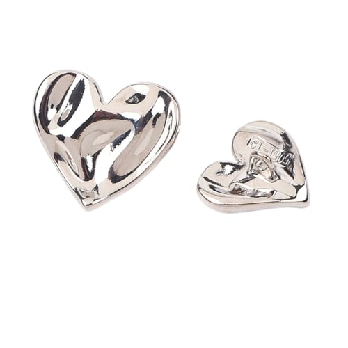 Wambere 10 Stück Knöpfe 18mm Metallknöpfe Vintage Herzförmige Gewellte Konkave und Konvexe Knöpfe Hemdknöpfe Zierknöpfe Anzugknöpfe Mantelknöpfe Jackenknöpfe für DIY Nähen Kleidungsdekoration,Silber Wambere 10 Stück Knöpfe 18mm Metallknöpfe Vintage Herzförmige Gewellte Konkave und Konvexe Knöpfe Hemdknöpfe Zierknöpfe Anzugknöpfe Mantelknöpfe Jackenknöpfe für DIY Nähen Kleidungsdekoration,Silber von Wambere