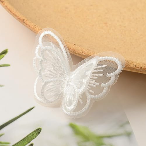 Wambere 10 Stücke Stickerei Nähen Aufbügeln Schmetterling Patch,Spitze Applikation Stickpatches Organza Lace Appliques Spitzenapplikationen Patches für Reparieren Dekorieren von Kleider,Weiß Wambere 10 Stücke Stickerei Nähen Aufbügeln Schmetterling Patch,Spitze Applikation Stickpatches Organza Lace Appliques Spitzenapplikationen Patches für Reparieren Dekorieren von Kleider,Weiß von Wambere